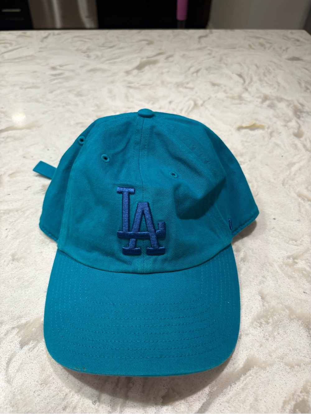 New Era Teal Baseball Cap with Blue LA Logo